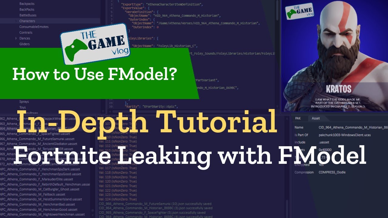 FModel In-Depth Tutorial | Fortnite Leaking with Latest FModel v3.1.1.3 | How to Leak Fortnite Files