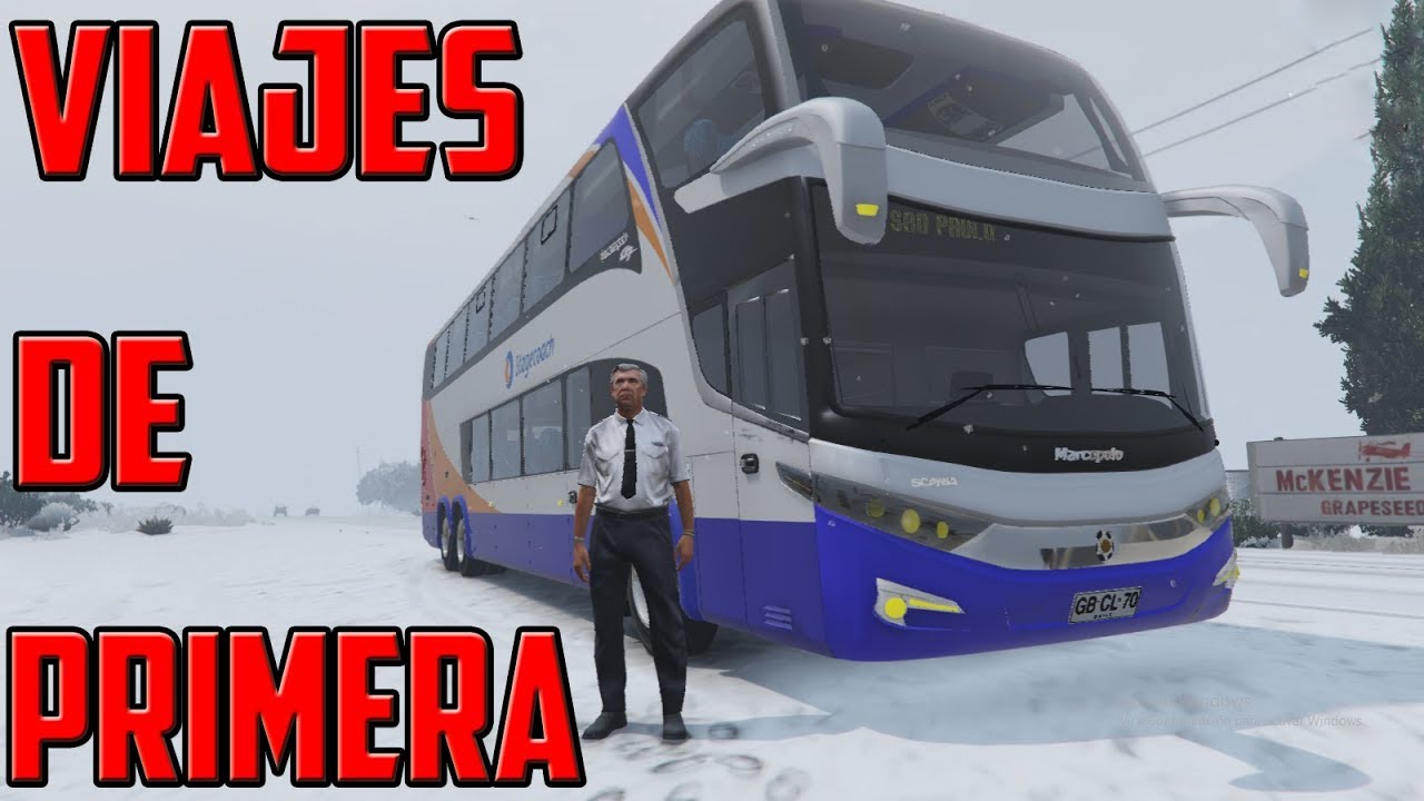 GTA 5 ONLINE MODS | VIAJES DE PRIMERA CLASE CON MIGO | CAMIÓN DE DOBLE PISO | TheAxelGamer