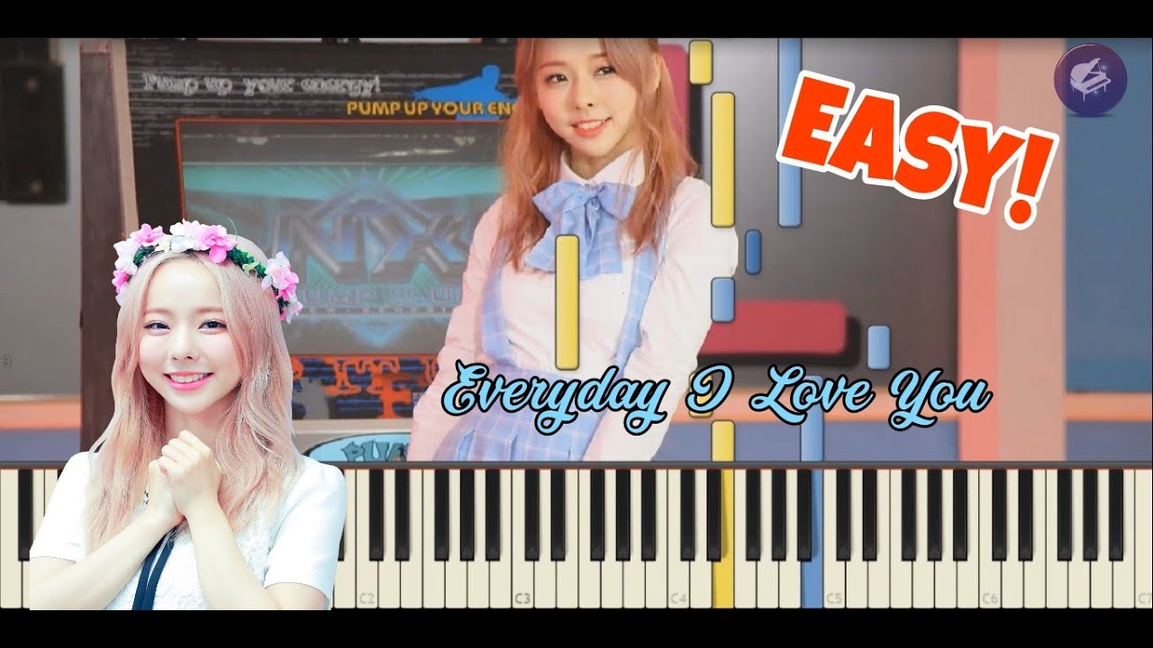 LOONA/ViVi(비비) - Everyday I Love You (EASY PIANO TUTORIAL)