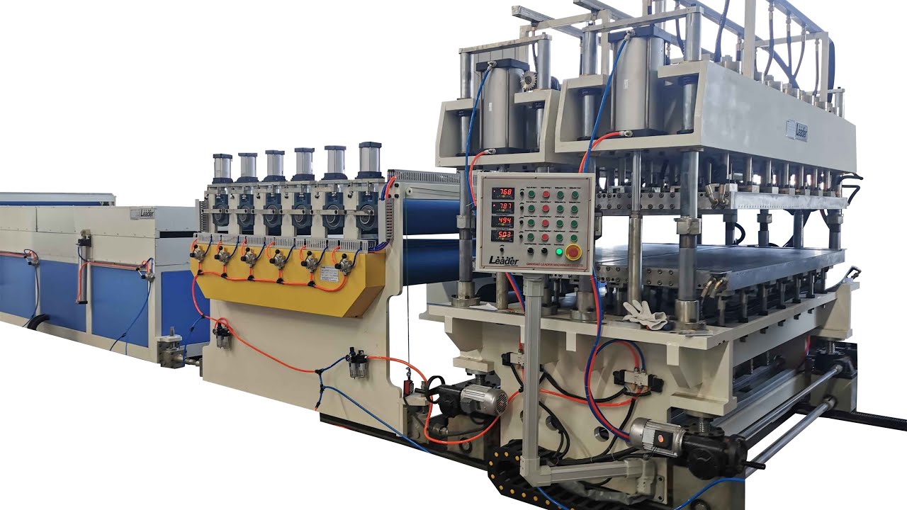 PC polycarbonate multiwall hollow profile roofing sheet extrusion line extruder machine