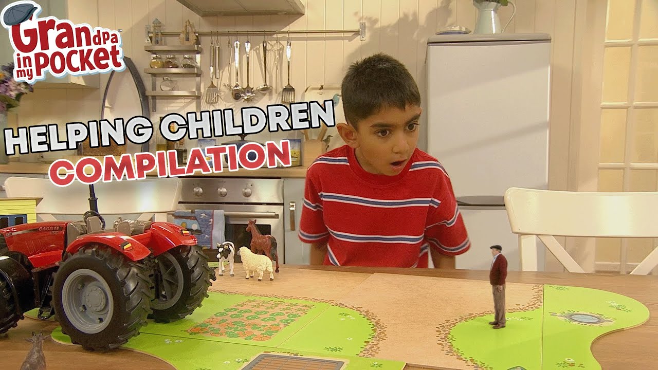 Children Helped by Grandpa | Shy Shanay | Caveman | Grandpa In My Pocket Full Episode Compilation 69