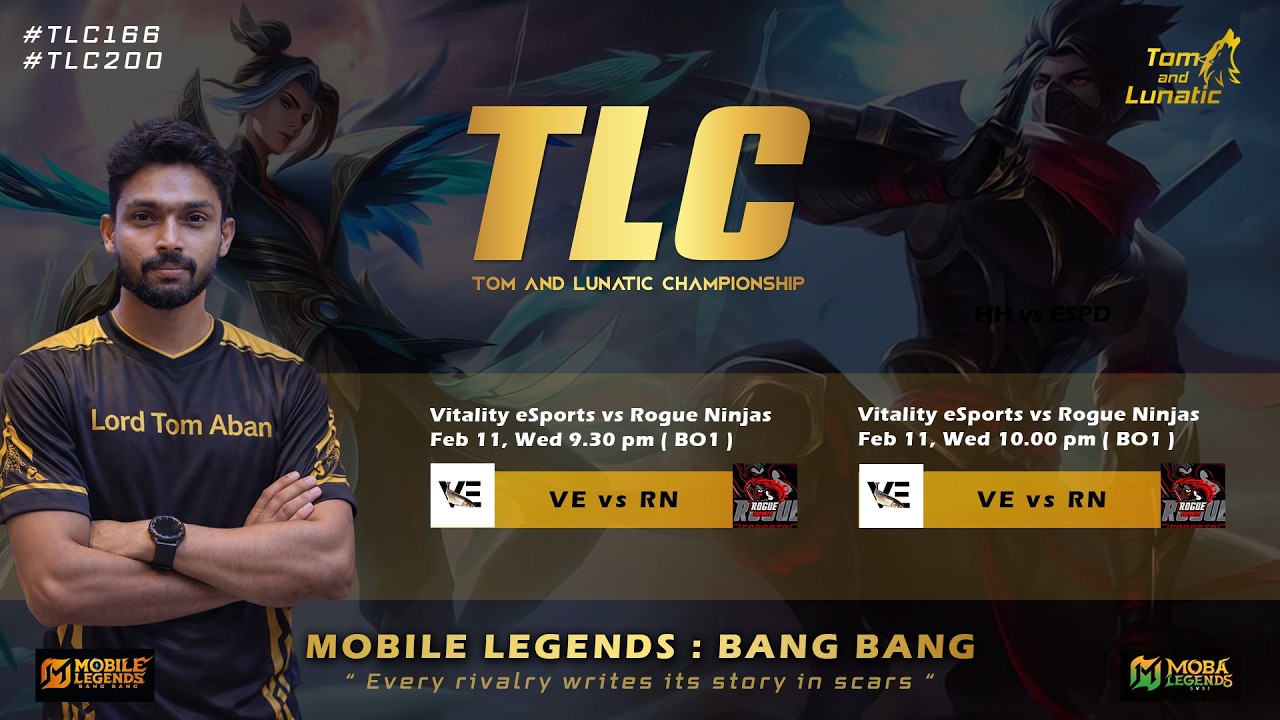 🛑Vitality eSports vs Rogue Ninjas | #1 Contender | TL Championship | TLC166 & 170 | MOBALegendsTamil