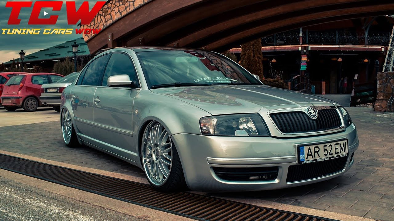 Skoda Superb Bagged on BBS CH Rims 295 CP Tuning Project by Emi