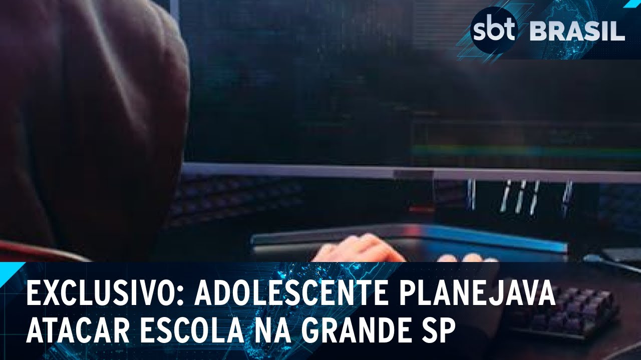 Adolescente que planejava ataque a escola em Embu das Artes é interceptado | SBT Brasil (13/02/25)