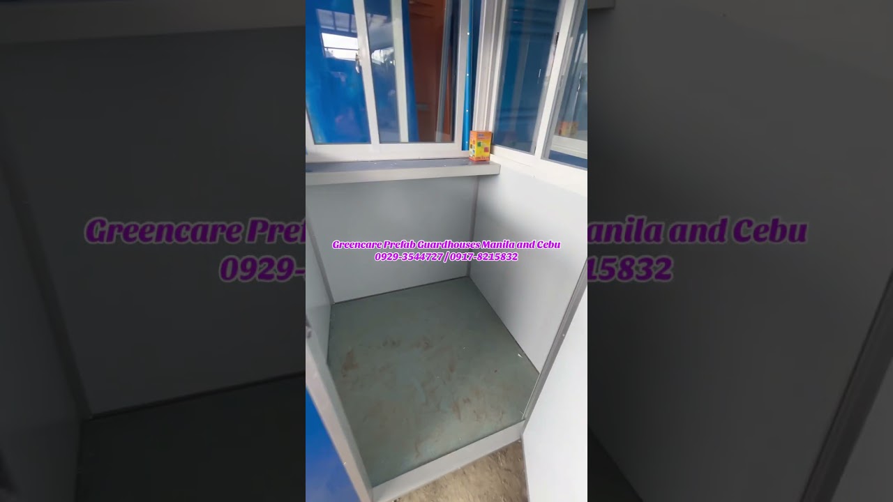 🛡️ Prefab guardhouse: 0917-8950962/ 0920-2539591 