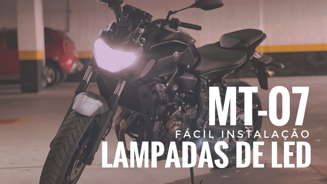 LÂMPADAS DE LED NA MT-07 *como fazer*