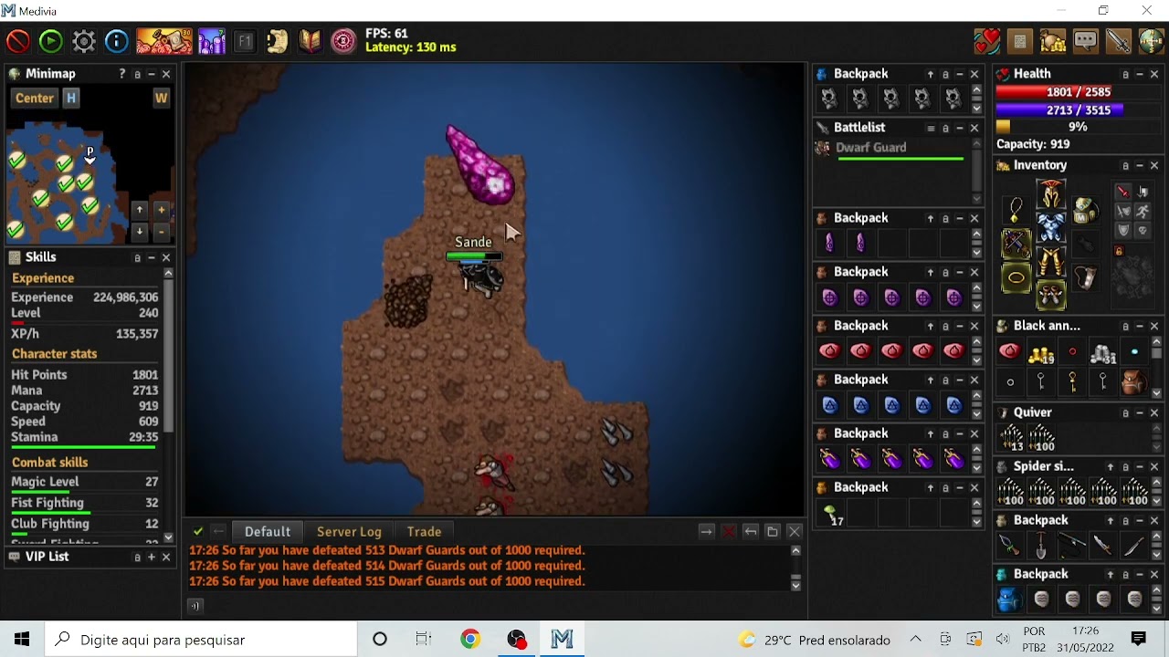 Dwarf Hell: Dwarf Guard/Dwarf Geomancer Task - MEDIVIA