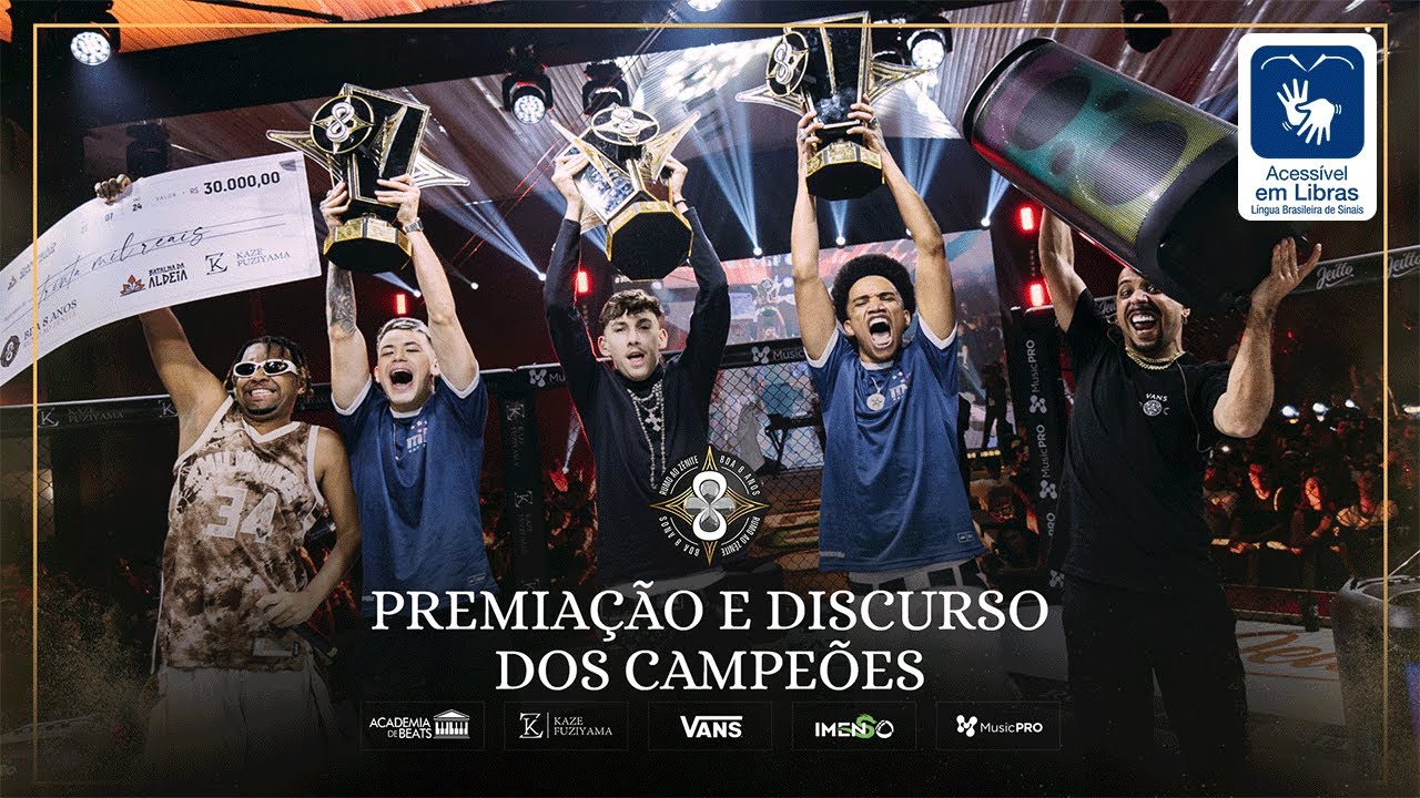 PREMIAÇÃO E DISCURSO DOS CAMPEÕES DA BDA 8 ANOS