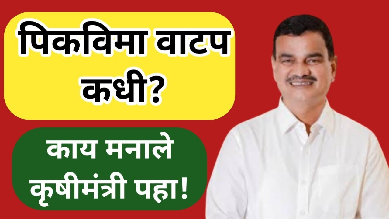 कृषीमंत्री यांनी सांगितले पिकविमा वाटप कधी सुरू होणार||pikvima 2025||pikvima update maharashtra 