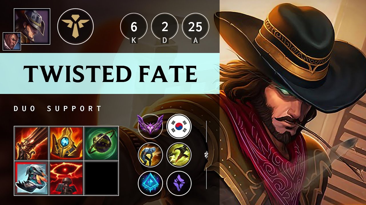 Twisted Fate Support vs Karma - KR Master Patch 25.09