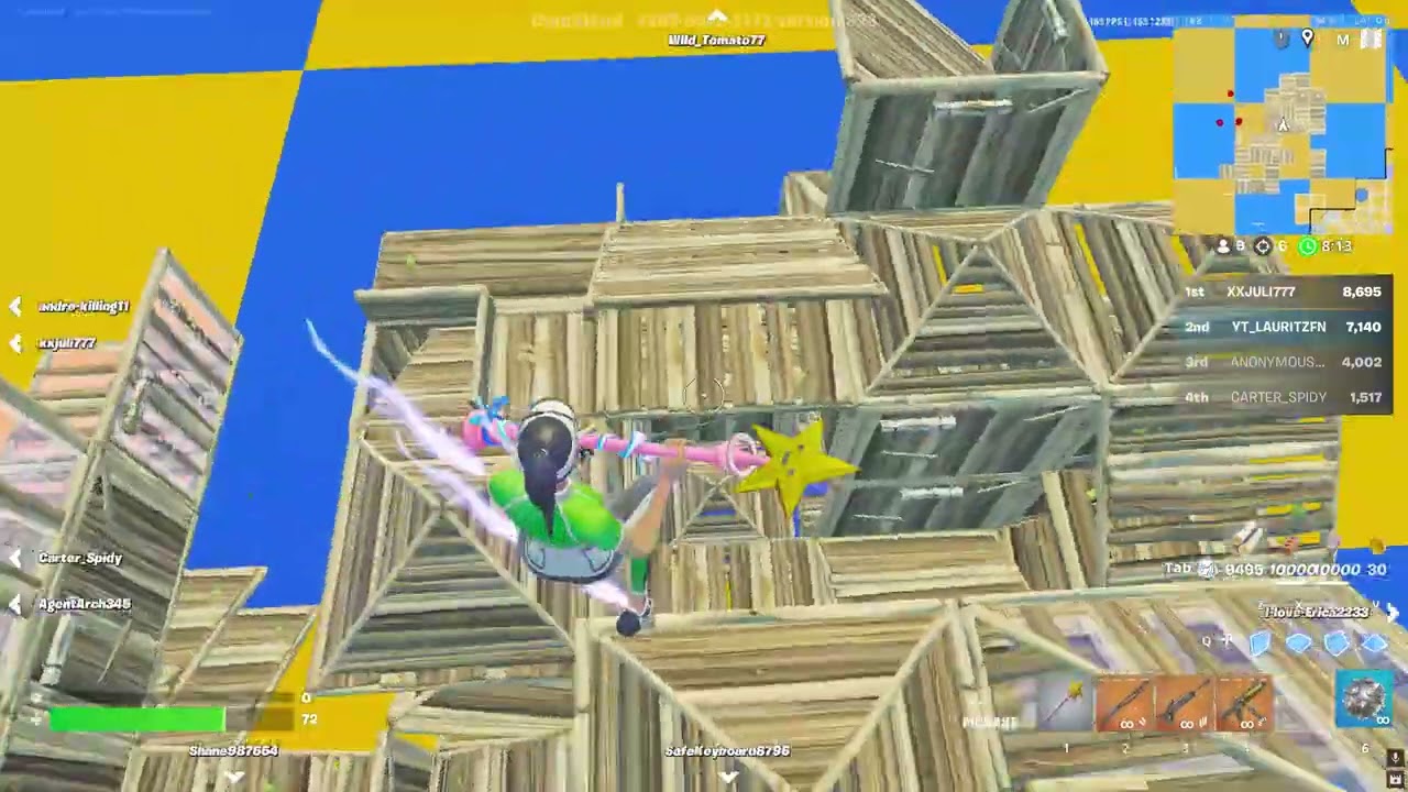 jeg spiller random only i fortnite i kan se hvad for et spill det er i video