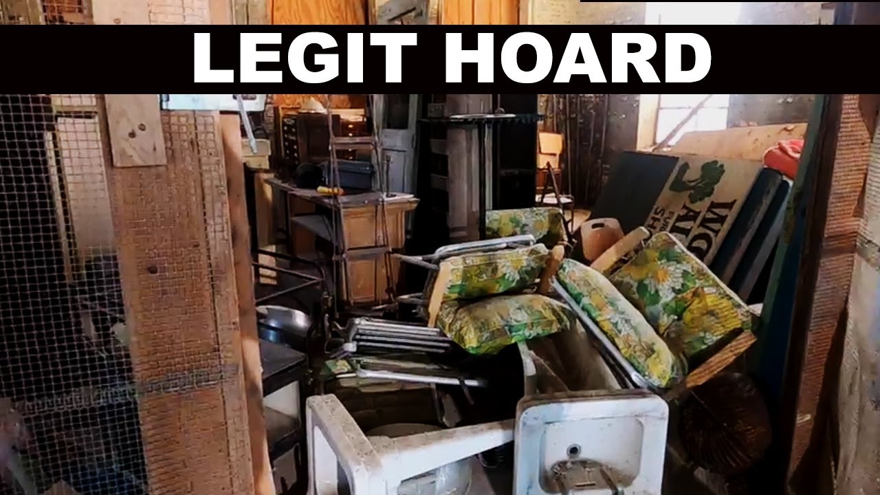 Antique Industrial furniture hoard - haul video of things that came with the building.