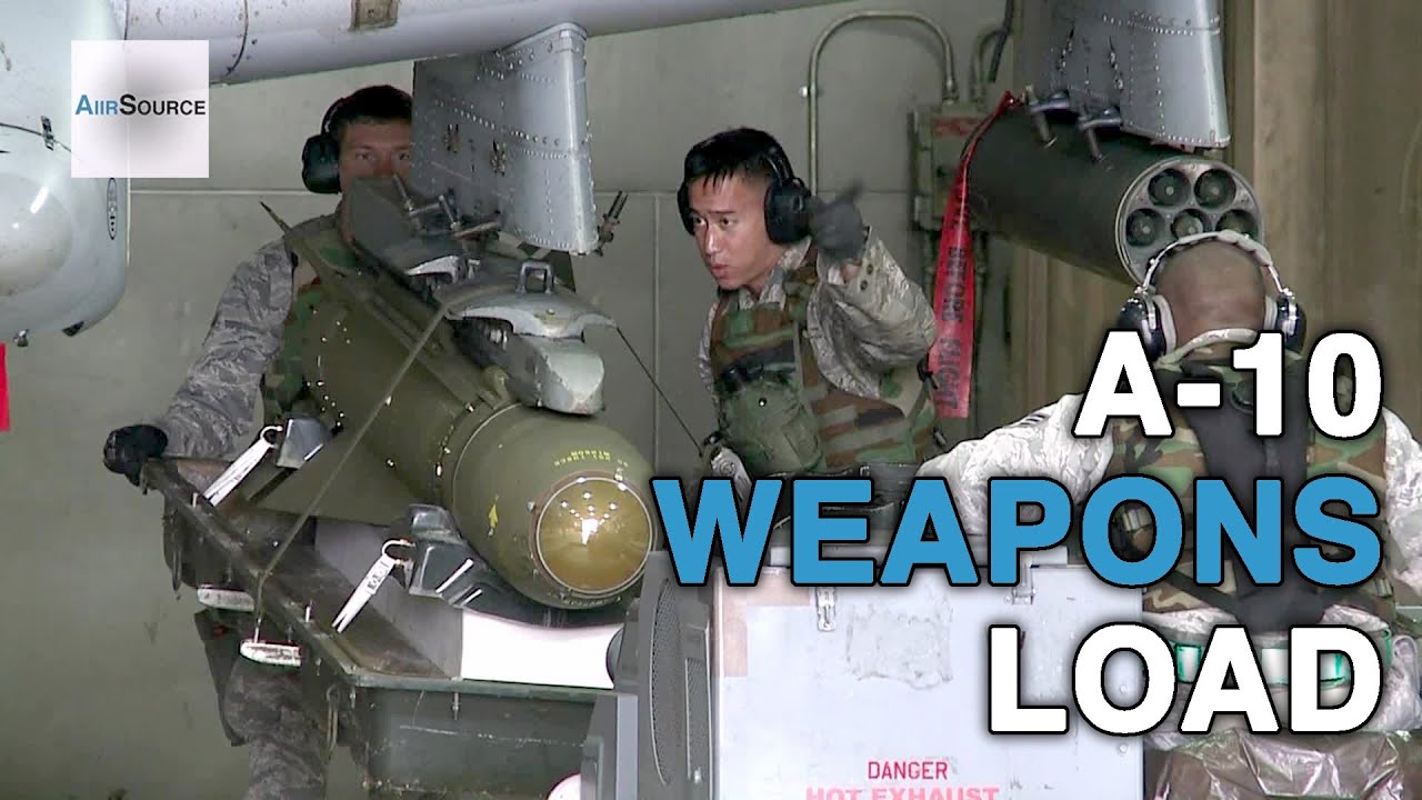 A-10 Thunderbolt II Bombs and Missiles Loading