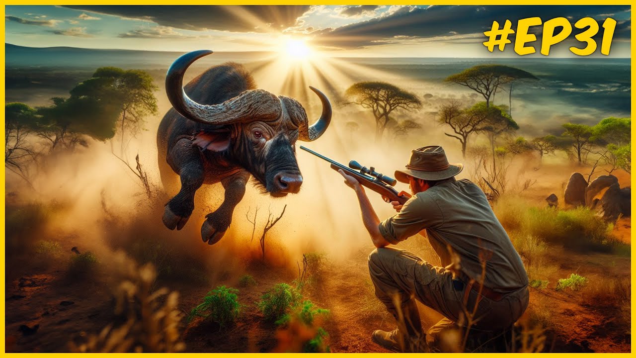 ENFRENTANDO OS BUFALOS AFRICANOS COM MEU RIFLE .338 - DO 1 AO 60 #EP31 THE HUNTER CALL OF THE WILD