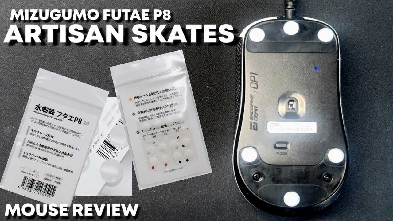 Artisan MIZUGUMO FUTAE P8 Mouse Skates + Review & Unboxing (Best Mouse Skates 2025)