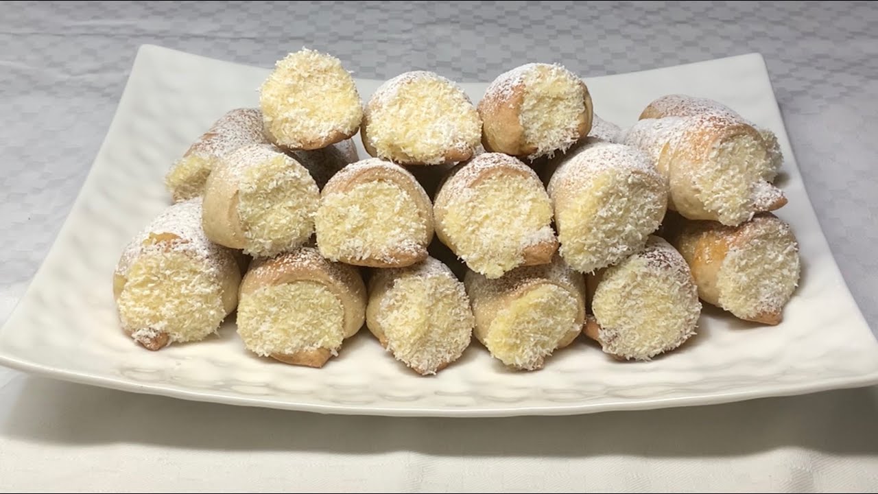 Conos rellenos con crema