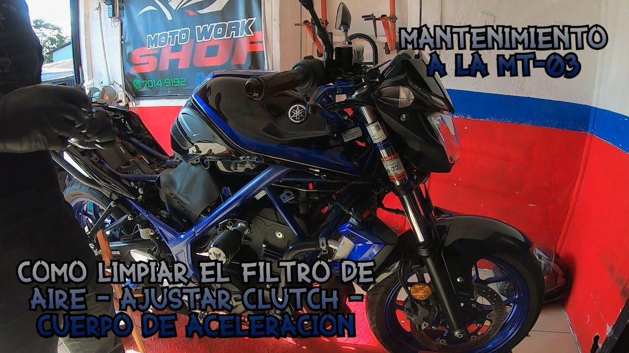Mantenimiento a la MT-03 | Cómo limpiar el cuerpo de aceleración | Lubricar y ajustar los cables 🏍🔥