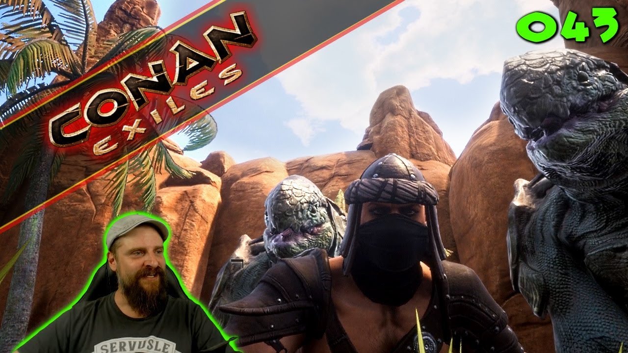 Conan Exiles 🍖 043: Conless mach den Pferch auf, die Tiere sind da & ... Abreise! 🍖 german gameplay