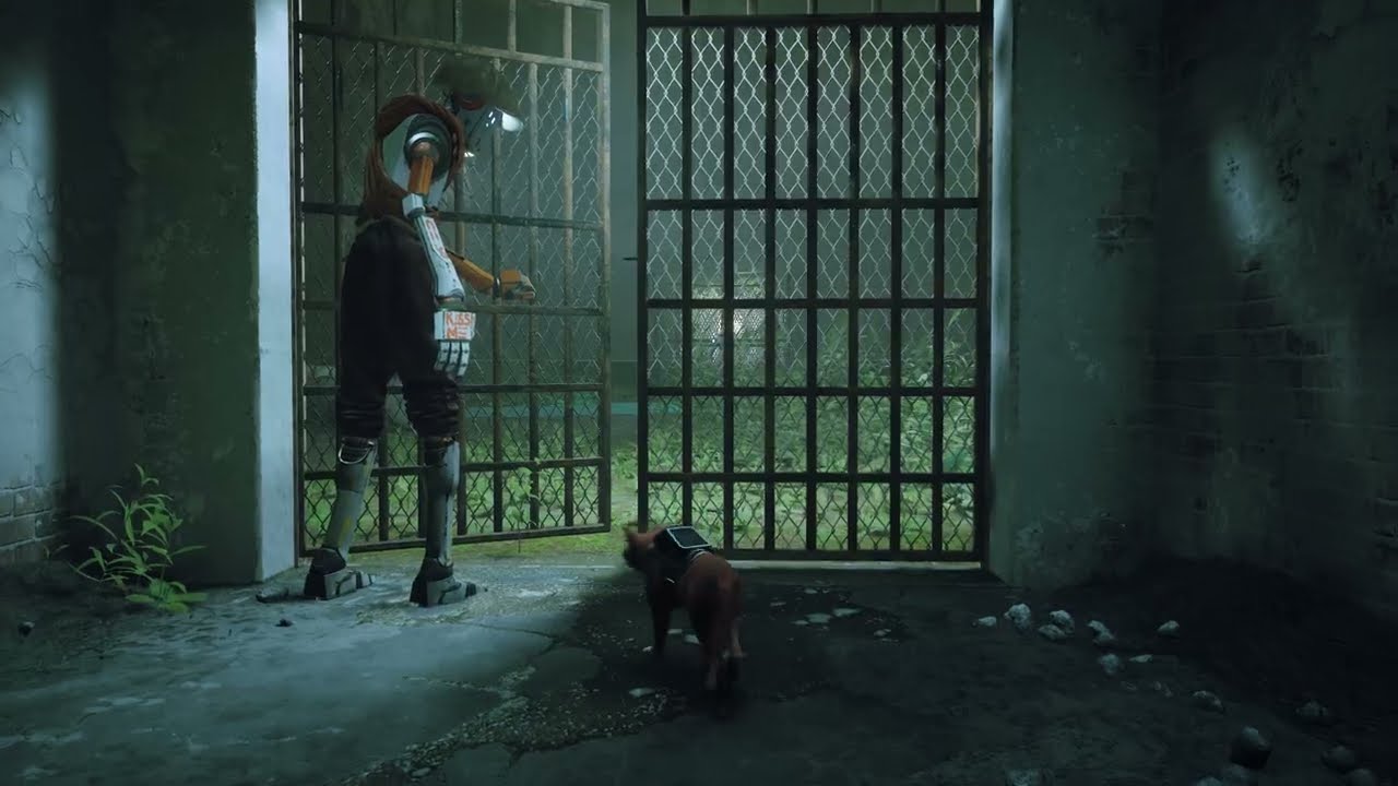Stray - Chapter 11 Jail: Remember Erased Robot Memory, Trap 2/2 Sentinels Clementine Coop Gameplay