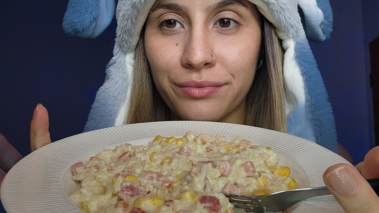 ASMR - Comendo arroz cremoso