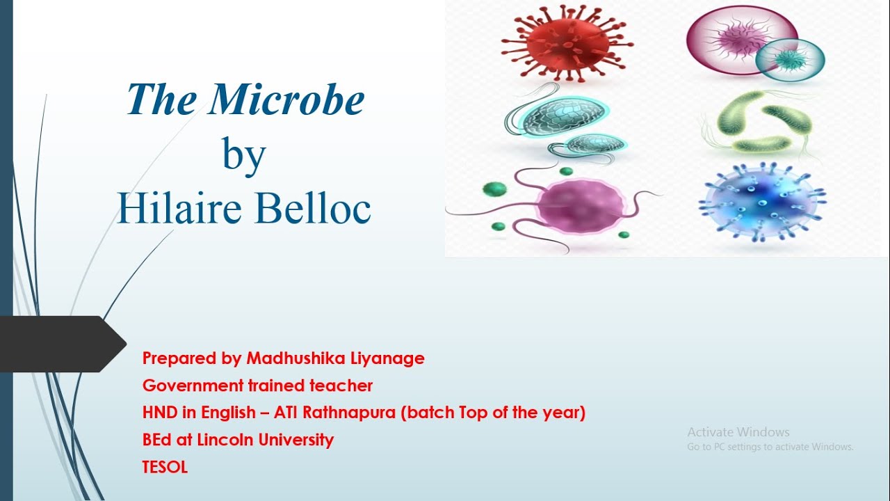 The microbe Poem by Hilaire Belloc