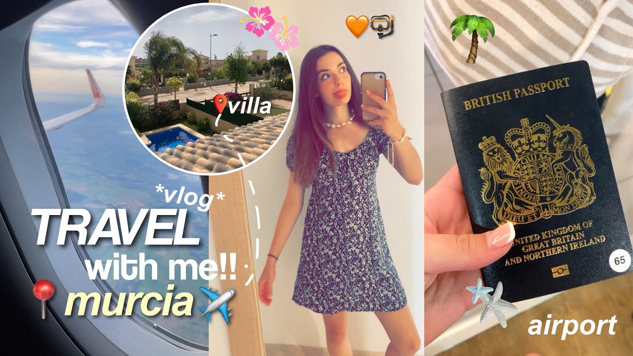 TRAVEL to SPAIN 🇪🇸 with me!! ✈️🌴 *early flight, airport, villa, summer vacation* | April May