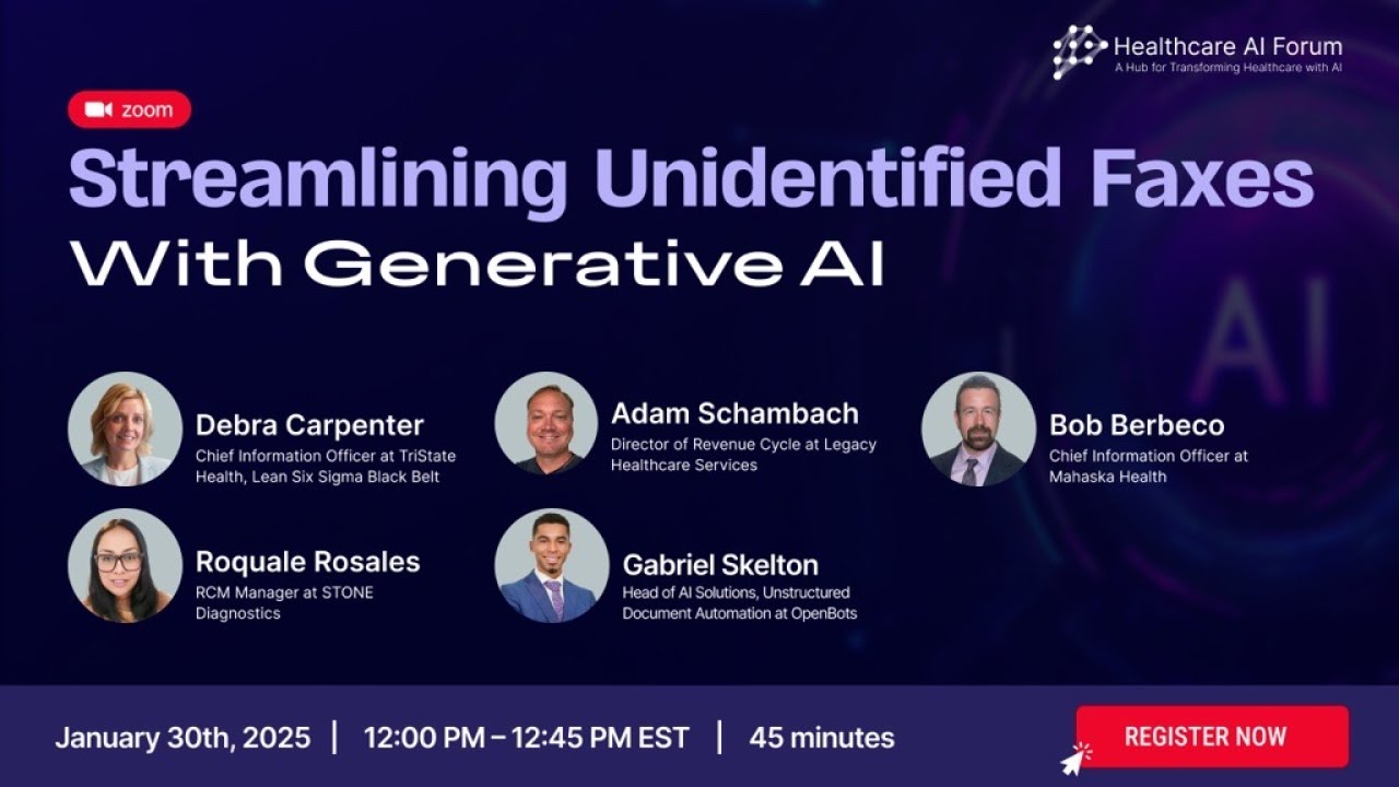 Streamlining Fax Workflows in Healthcare with Generative AI | Key Insights & Takeaways