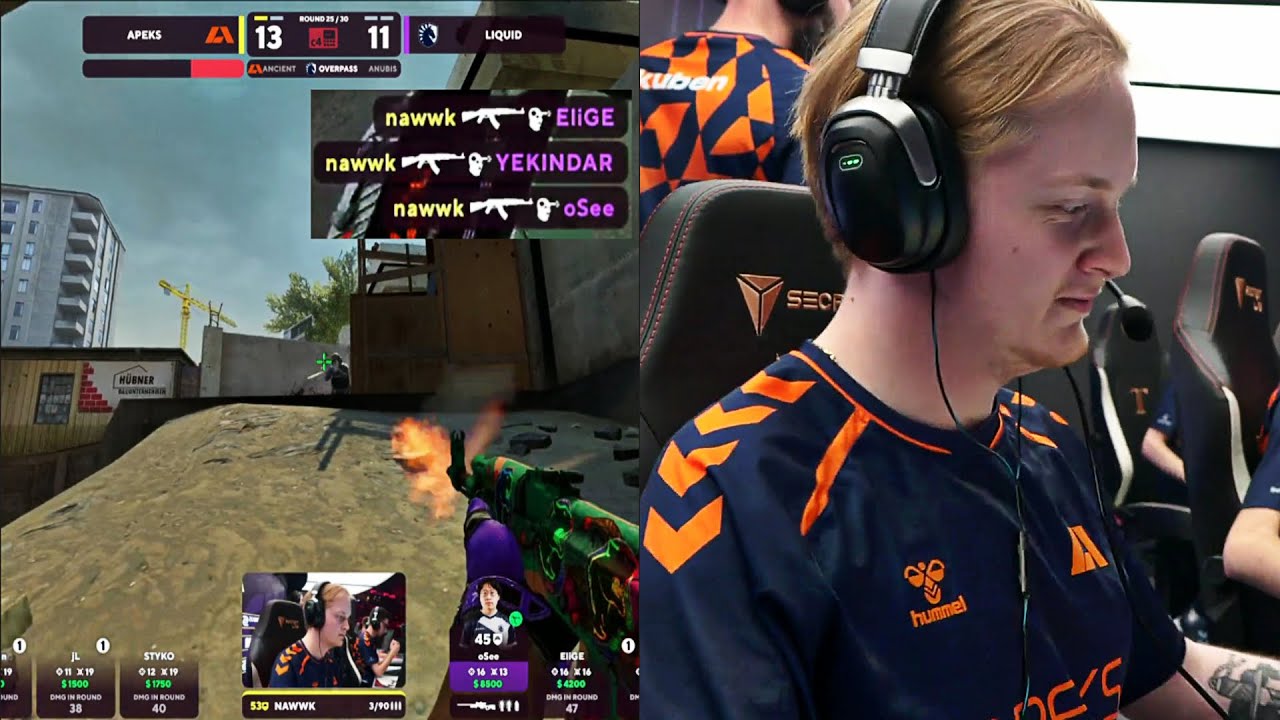 ЗАЛ ПЫТАЛСЯ ПОМОЧЬ ЛИКВИД, НО nawwk БЫЛ ПРОТИВ /// APEX vs. Liquid /// BLAST.tv Paris Major 2023