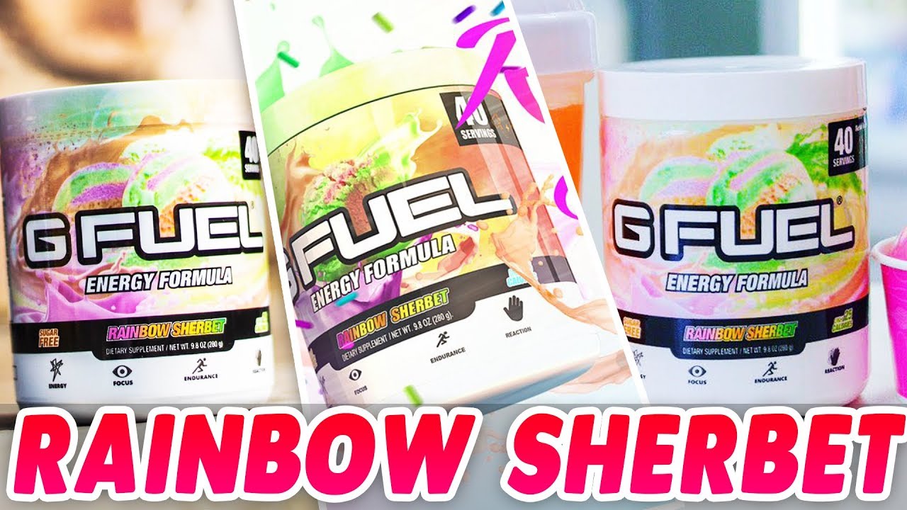 🍧 НОВЫЙ G-Fuel RAINBOW SHERBET: первый взгляд и дегустация! - С ОГРАНИЧЕННЫМ ШЕЙКЕРОМ И НАКЛЕЙКОЙ!