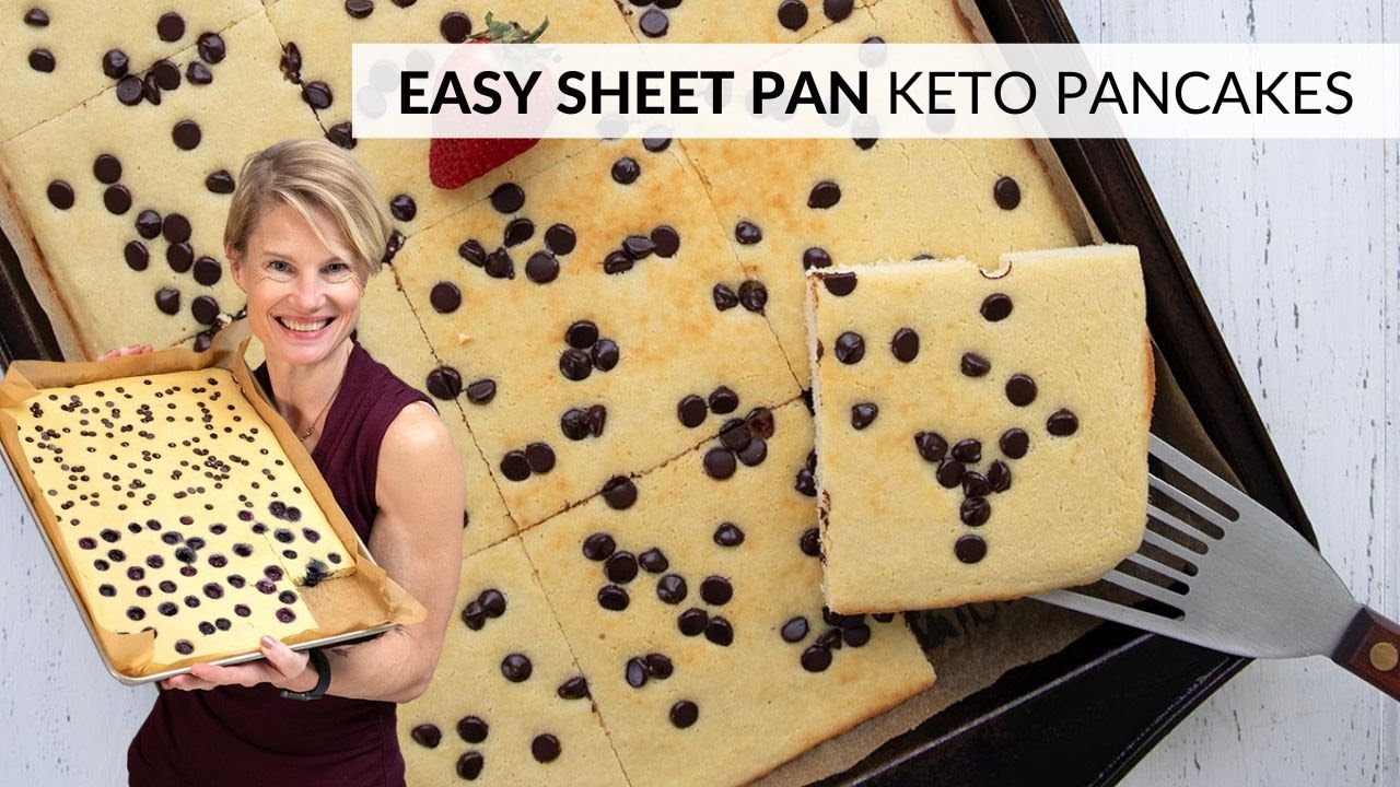 Sheet Pan KETO PANCAKES - Low carb breakfast in 30 minutes!
