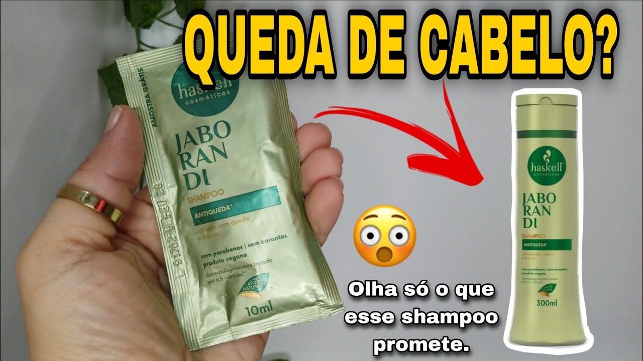 🐴 SHAMPOO ANTIQUEDA JABORANDI HASKELL shampoo pra queda de cabelo ➡️ (amostra do shampoo) 🫧