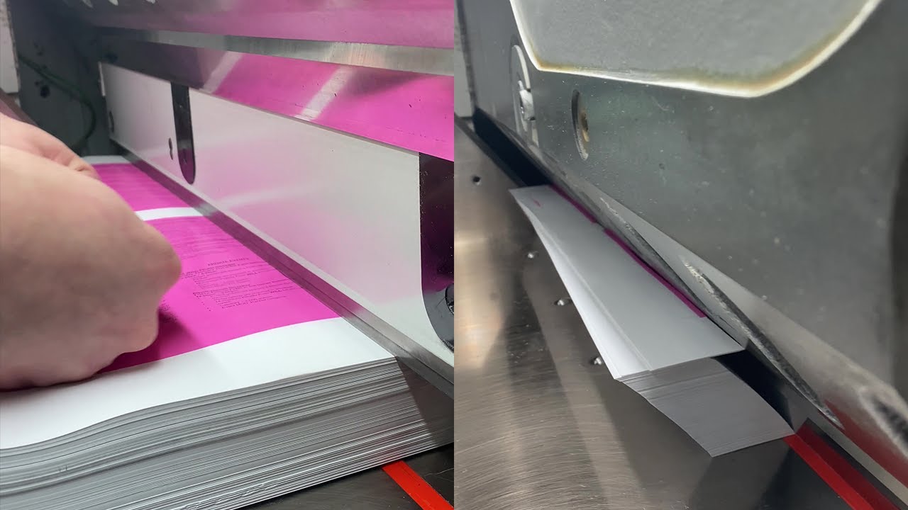 Oddly Satisfying Paper Cutting Machine || WooGlobe