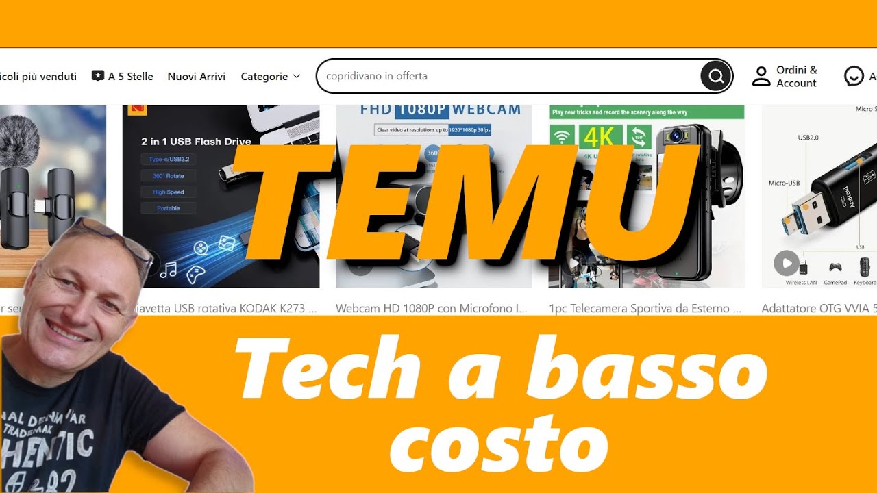 Nuovi acquisti con sconto su #TEMU Maxi Unboxing Tech | Maggiolina