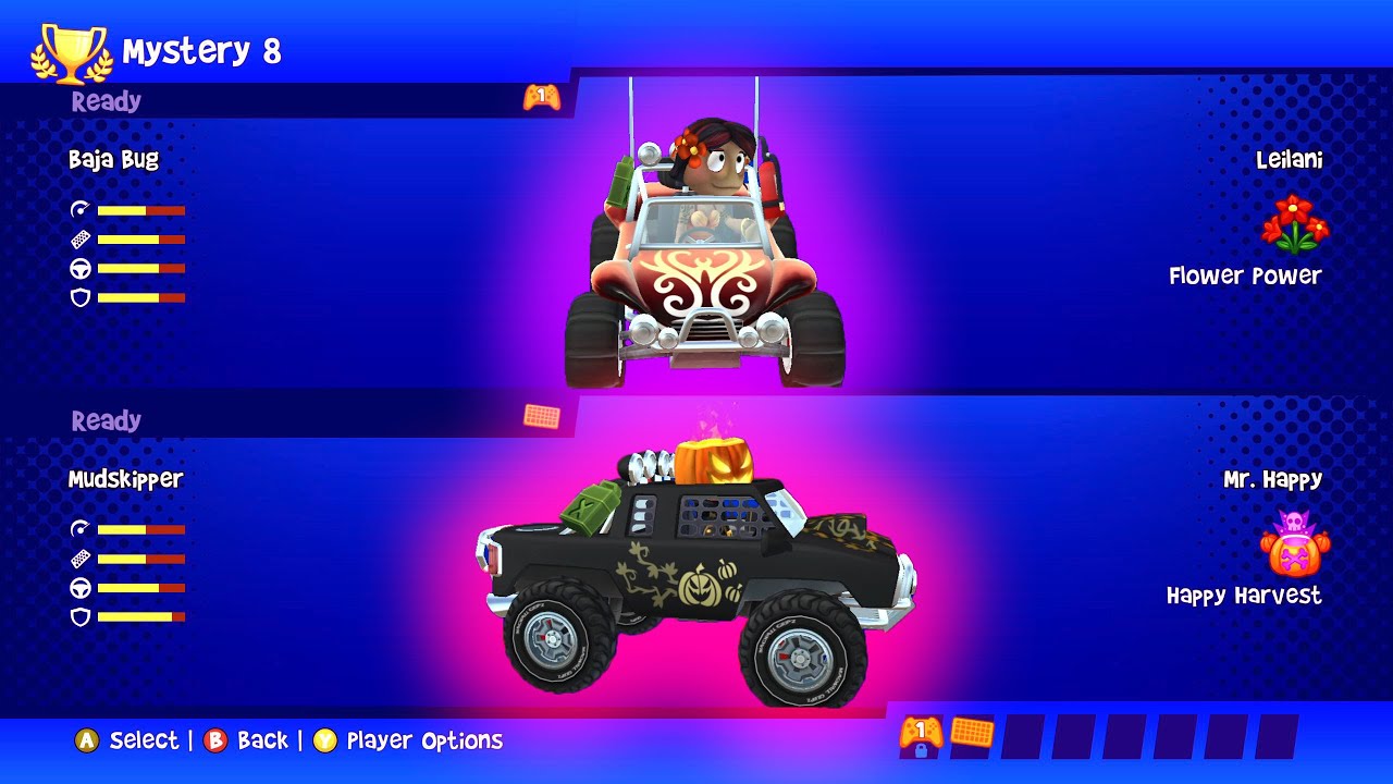 Mr. Happy ft Mudskipper VS Leilani ft Baja Bug - Beach Buggy Racing 2 Island Adventure