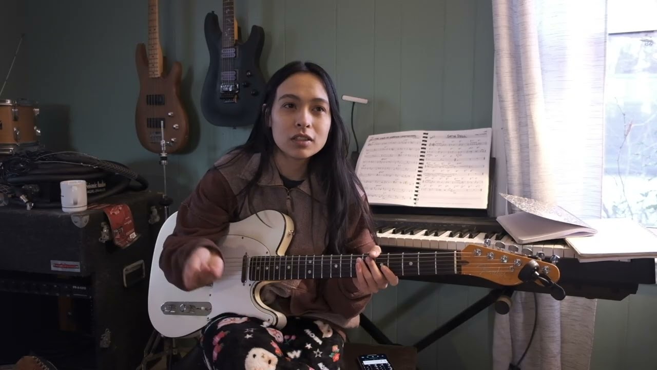 practicing guitar at 7am