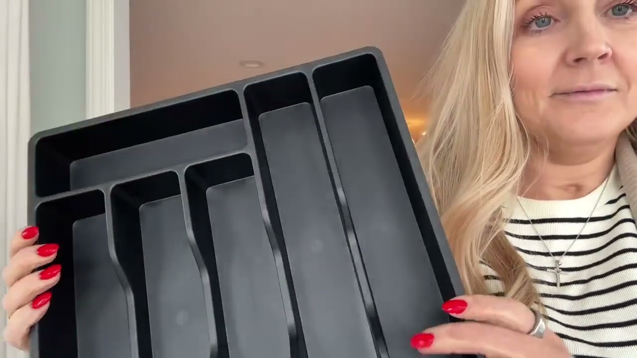 Covered Silverware Drawer Organizer (Keeps Utensils Dust-Free!)