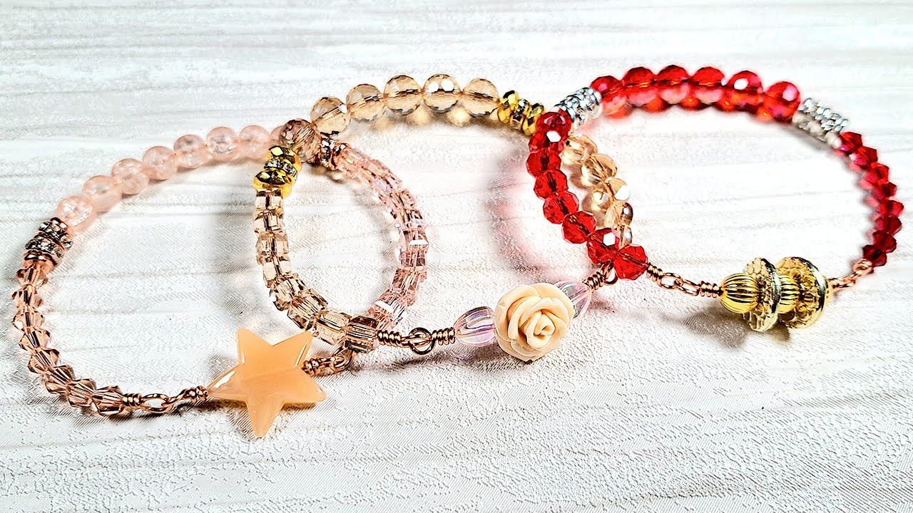 DIY Wire-Wrapped Bracelets Ft. Bead Strand Trios!