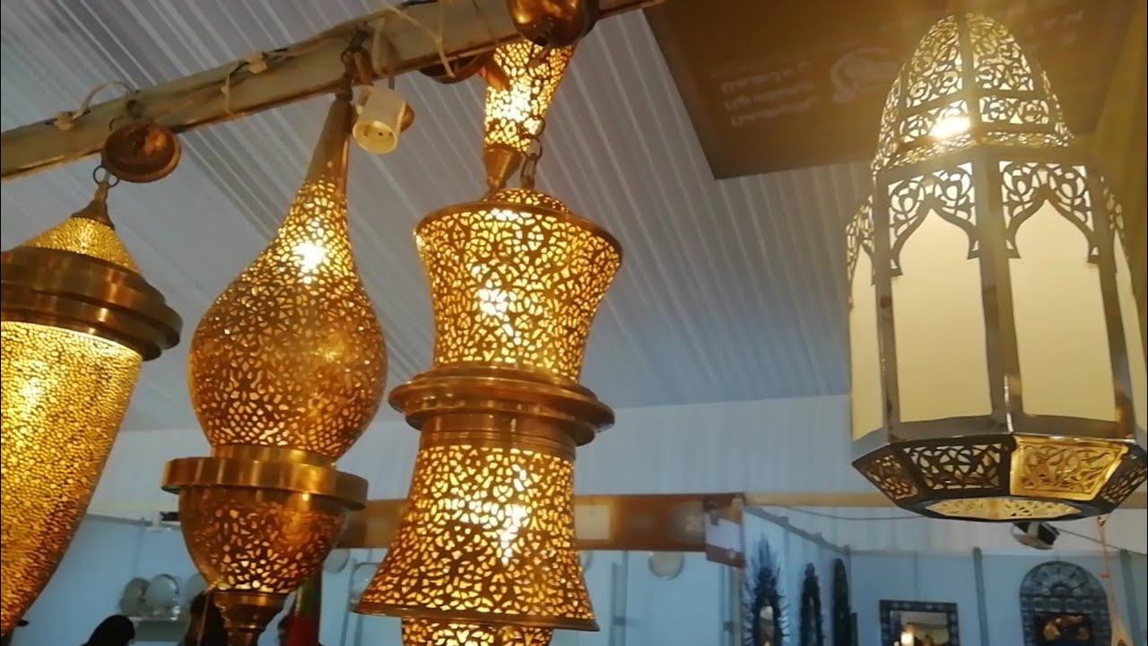 لأول مرة وحصريا ثريات💕💚 وديكورات النحاس التقليدية الفاسية💕💚Artisanat Marocain