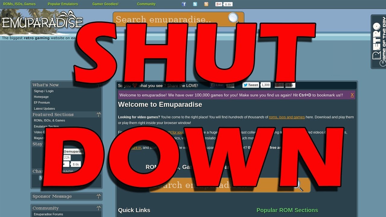 Nintendo SHUT DOWN Emuparadise - Rant Video