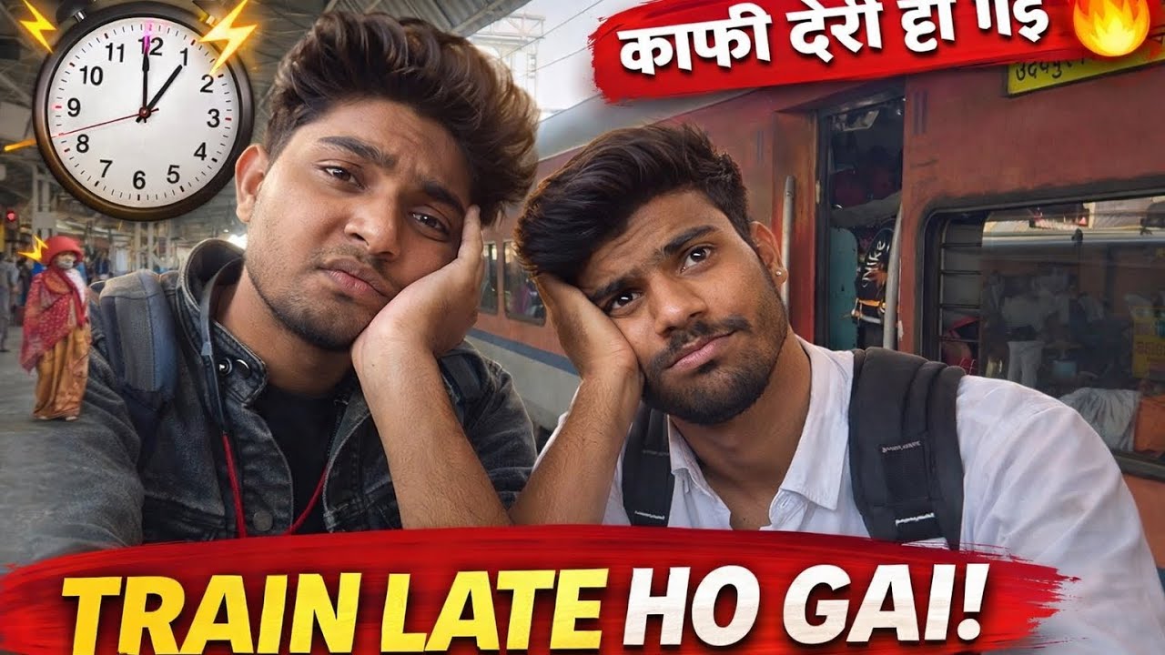 Train late ho gai 🤔@souravjvlogs Manglamvlogs9 #vlog #vlogger #trending #newvideo 