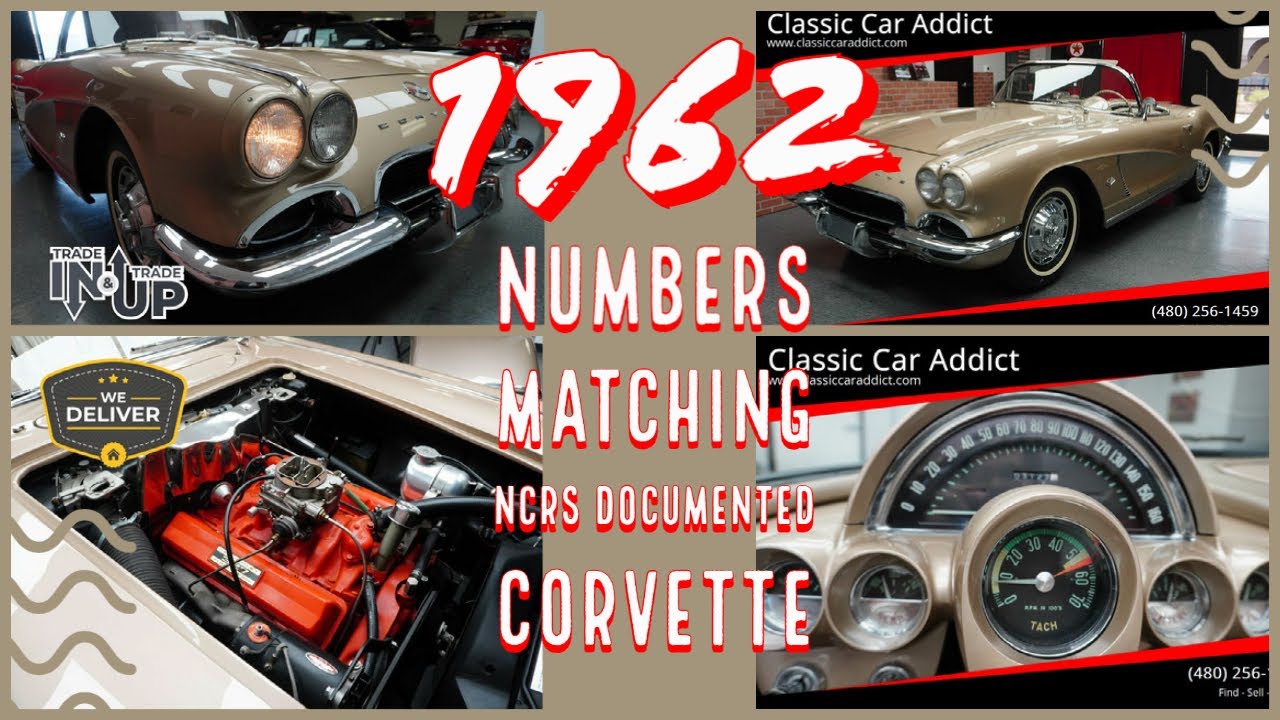Test Drive Numbers Matching NCRS Top FLight 1962 Corvette 327 4-Speed SOLD Classic Car Addict