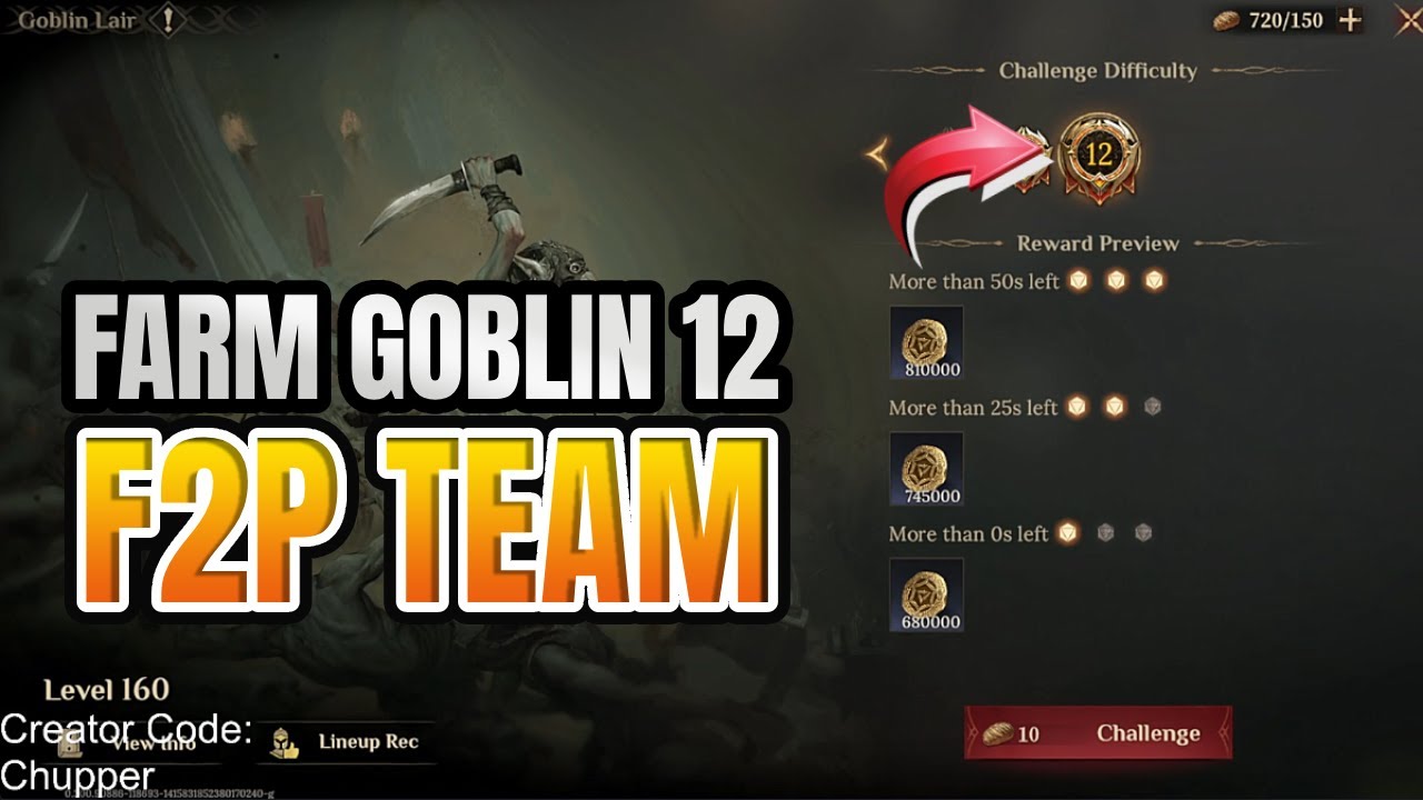 F2P TEAM для фарма ГОБЛИНОВ в начале Dragonheir: SilentGods