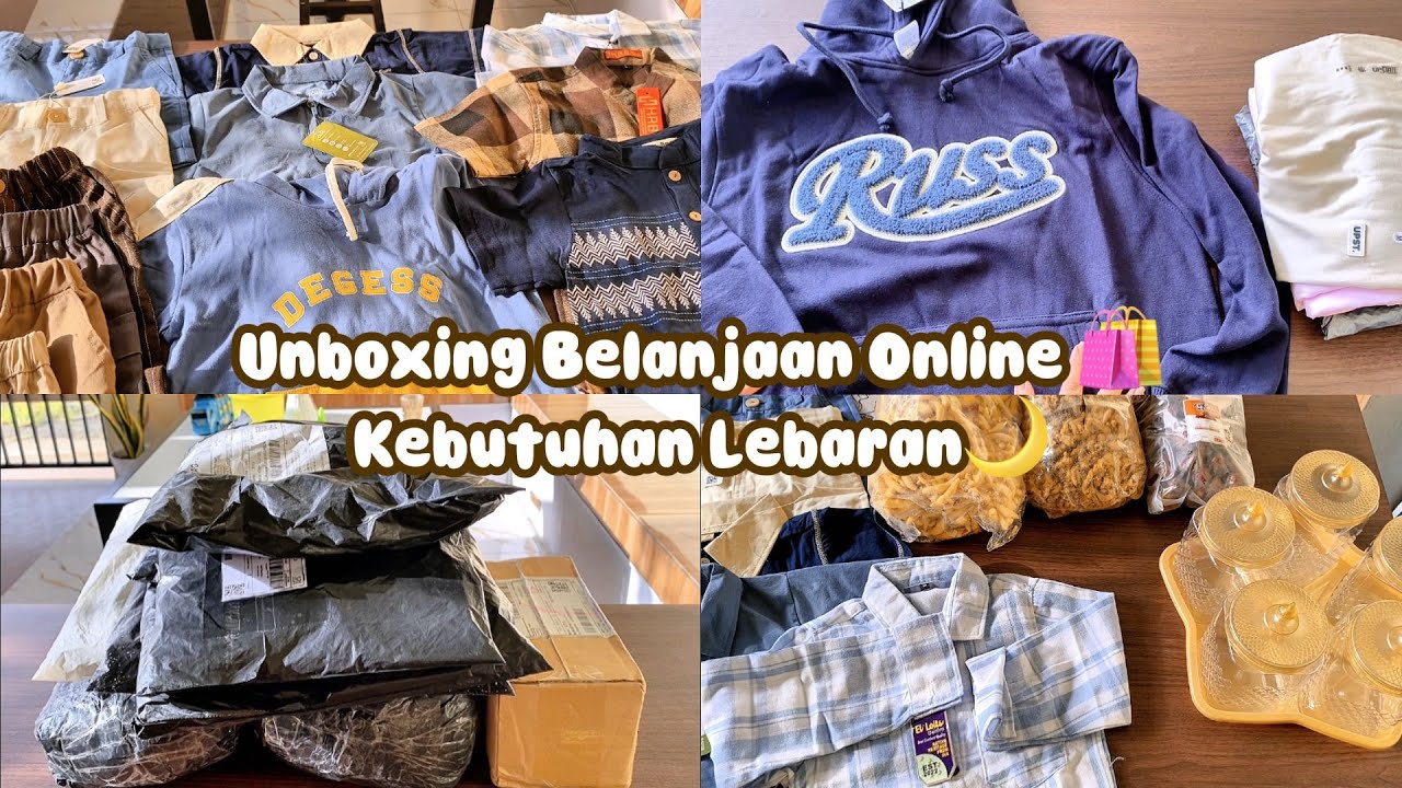 Unboxing Belanjaan Online Kebutuhan Lebaran🛍️