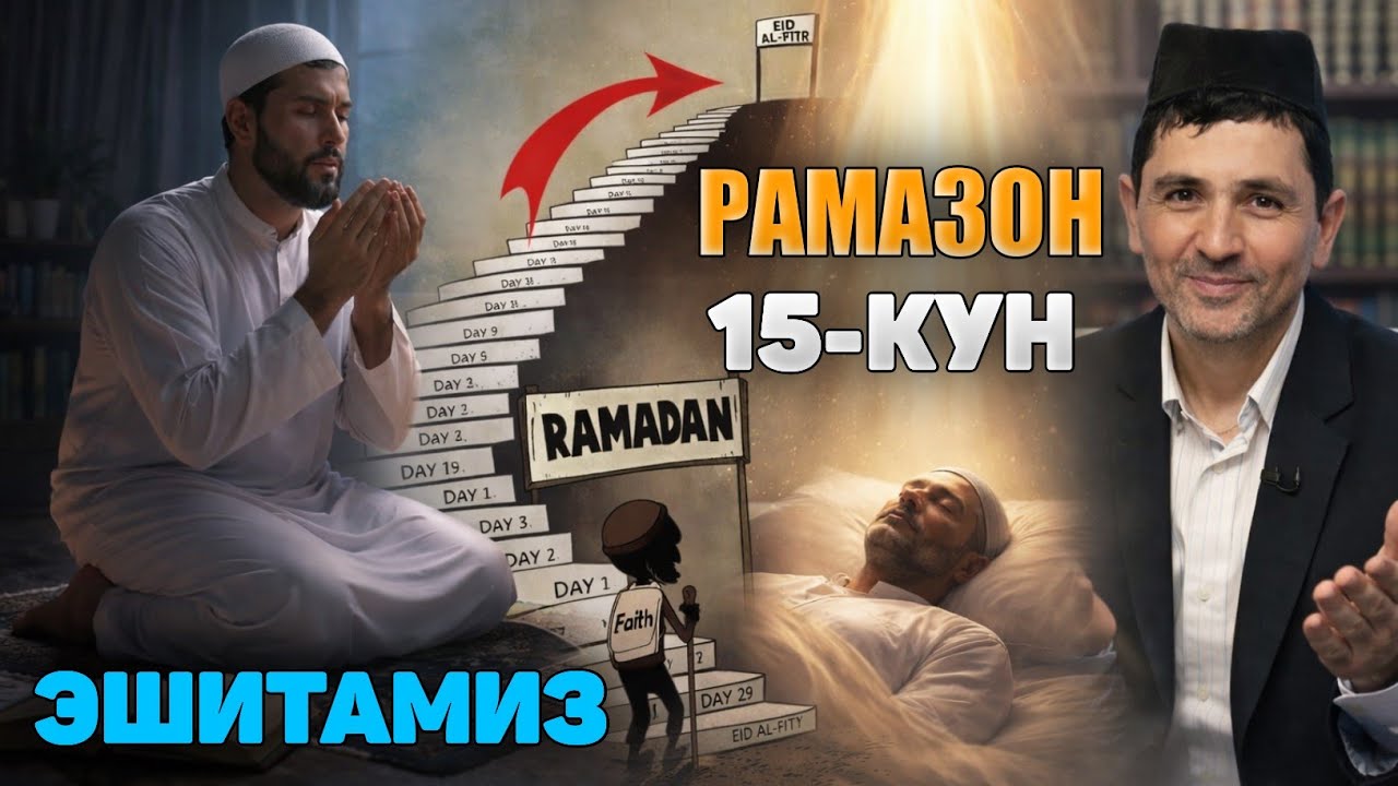 Рамазон 15-кун Кеч Бўлмасдан Эшитинг! |Абдуллох Домла |Abdulloh Domla 2026 |Yangi maʼruza #ramazon 