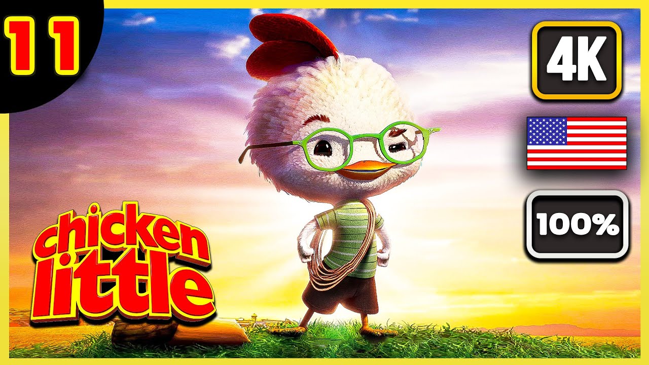 Chicken Little 100% Walkthrough - Level 11 : Space Alarm | All 5 Collectibles [4K 60ᶠᵖˢ]