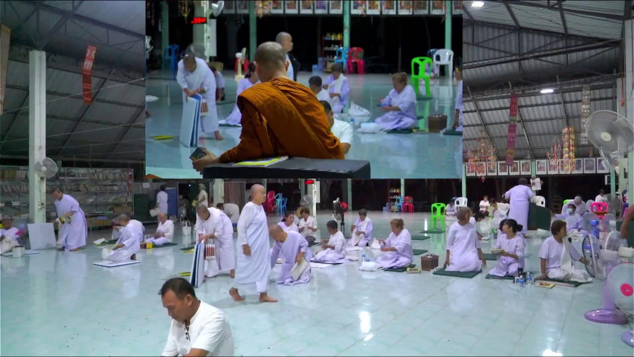 ร่วมกันทำวัตร สวดสาธยายบทพระธรรม  วัดดอนกู่ บ.หนองนกเขียน ต.โนนทอง อ.หนองเรือ จ.ขอนแก่น