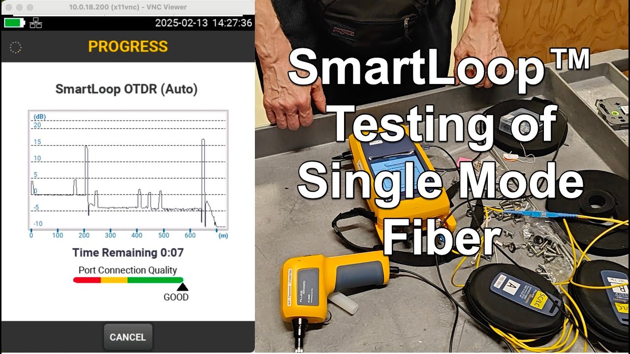 SmartLoop™ Testing with the Fluke Networks OptiFiber™ Pro