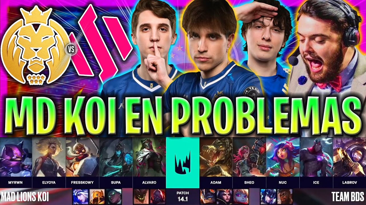 IBAI CASTEA A MAD KOI EN PROBLEMAS!😱 - MAD KOI vs BDS KOI LEC INVIERNO 2024 ESPAÑOL LVP