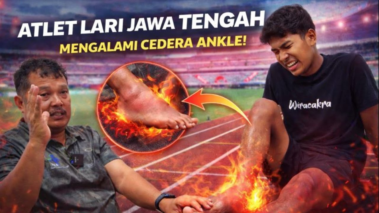 ATLET LARI JAWA TENGAH MENGALAMI CEDERA ANKLE - MCO ARIF