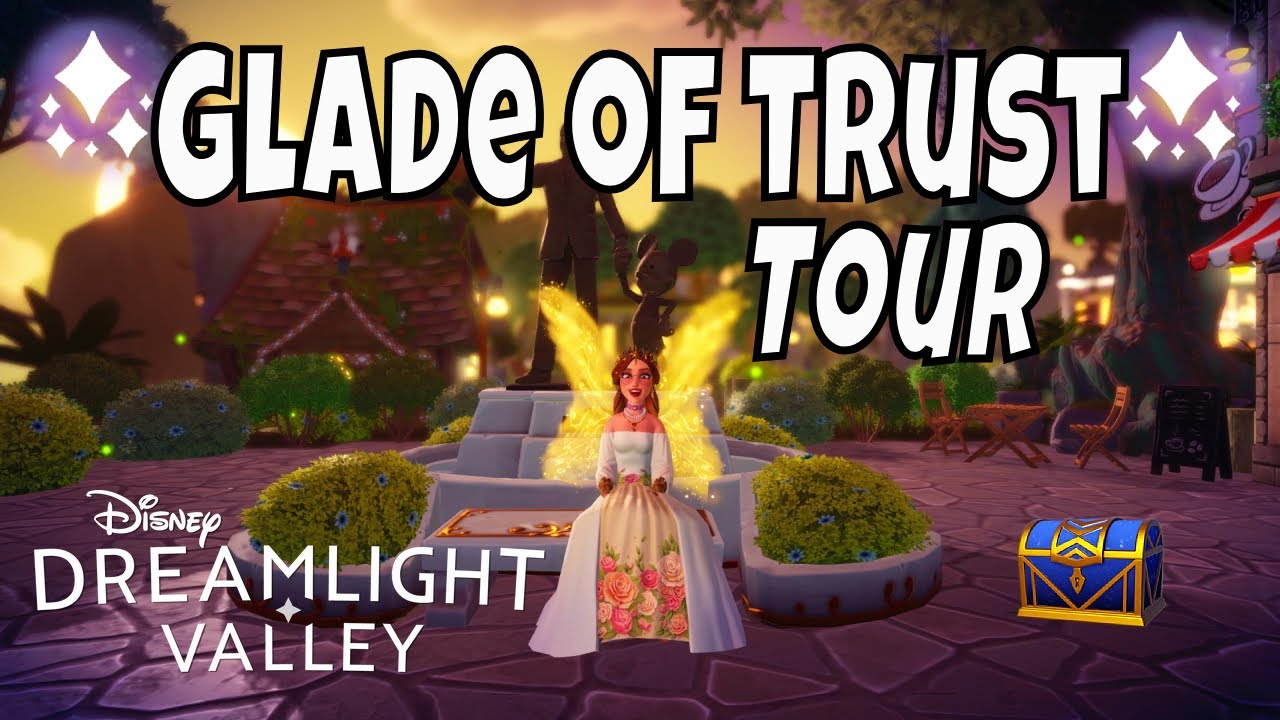 Disney Dreamlight Valley Glade of Trust Tour! (Minimalist Valley LOW ITEM LIMIT)